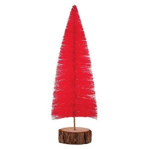 Bottle Brush Tree in Dark Pink Medium | Holiday Decor